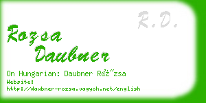 rozsa daubner business card